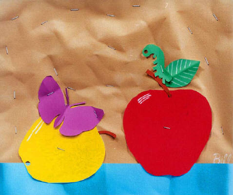 Artist: Bill Braun, Title: Apples - Trompe L' Oeil - click for larger image