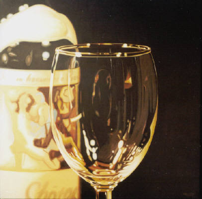 Artist: Ray Pelley, Title: 1973 Mouton with Glass - click for larger image