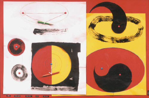Artist: Bill Braun, Title: Red, Yellow, White and Black - click for larger image