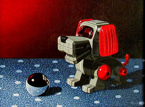 Artist: Ray Pelley, Title: Evolution of the Toy Dog: #98/2000 - click for larger image