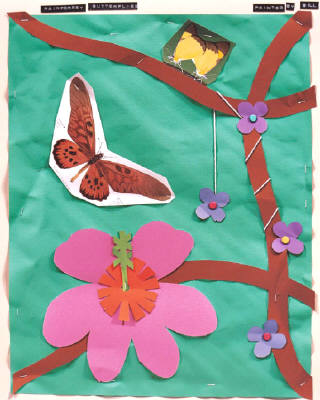 Artist: Bill Braun, Title: Rainforest Butterflies - click for larger image