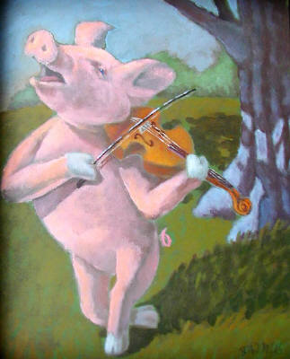 Artist: Brad Caplis, Title: A Refined Swine - click for larger image