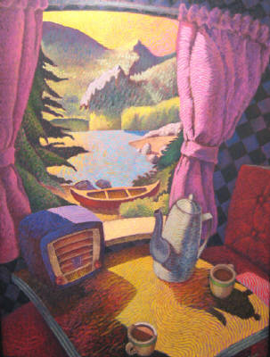 Artist: Brad Caplis, Title: Coffee in the Mountains - click for larger image