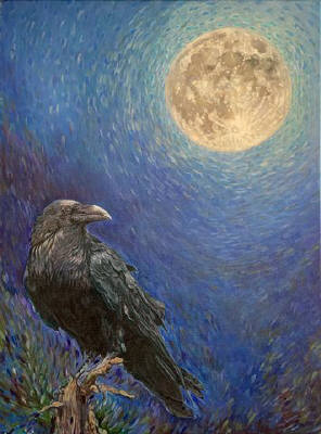 Artist: Brad Caplis, Title: Full Moon Visit - click for larger image