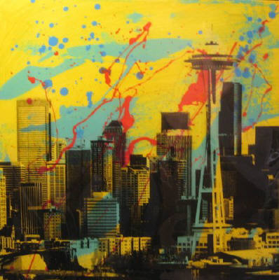Artist: Brooke Westlund, Title: Seattle Skyline 19-2020 - click for larger image