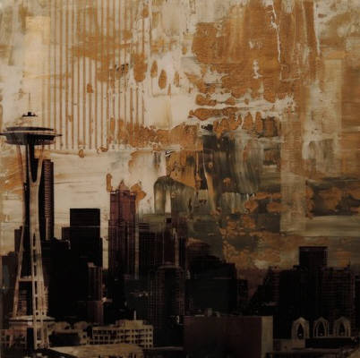 Artist: Brooke Westlund, Title: Seattle Gold Space Needle -To Be Ordered - click for larger image
