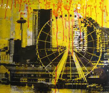 Artist: Brooke Westlund, Title: Seattle Skyline BW00-2020 - click for larger image