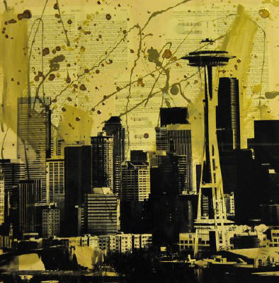 Artist: Brooke Westlund, Title: Seattle Series - Downtown 1 - click for larger image