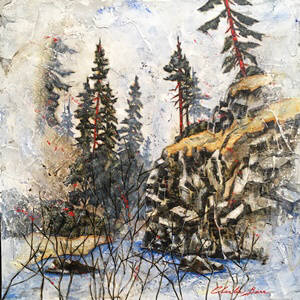 Artist: Charlie Barr, Title: First Melt - Icicle Creek - click for larger image