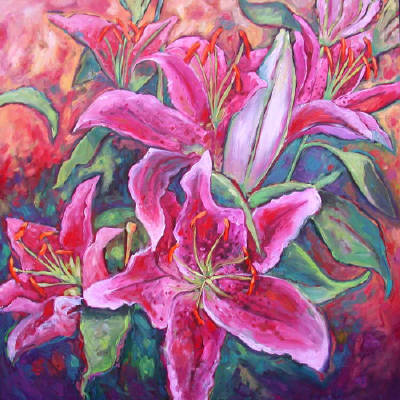 Artist: Debbie Tomassi, Title: Day Lily - click for larger image