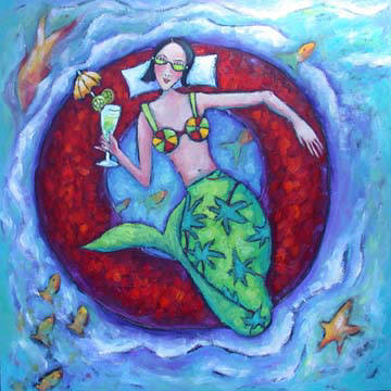 Artist: Debbie Tomassi, Title: Margarita Mermaid II - click for larger image