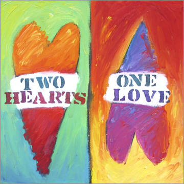 Artist: Debbie Tomassi, Title: Two Hearts One Love - click for larger image