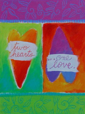 Artist: Debbie Tomassi, Title: Two Hearts, One Love - click for larger image