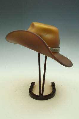 Artist: Dianne Rasmussen, Title: Oiled Thom Ross Hat - click for larger image