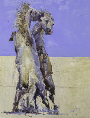 Artist: Dimitriy Gritsenko, Title: Stallions - click for larger image