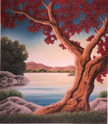 Artist: Doug Martindale, Title: Crimson Oak - click for larger image