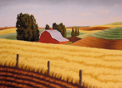 Artist: Doug Martindale, Title: Red Barn - click for larger image
