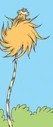 Artist: Dr. Seuss  , Title: Earth Friendly Lorax - Orange - click for larger image