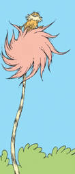 Artist: Dr. Seuss  , Title: Earth Friendly Lorax - Salmon - click for larger image