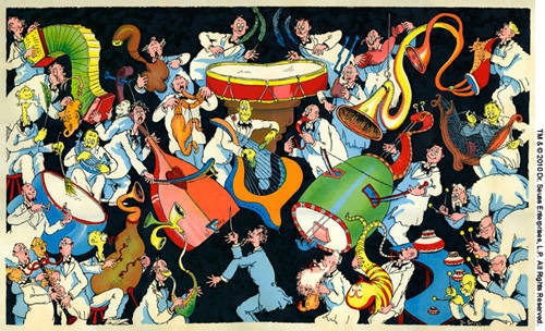 Artist: Dr. Seuss  , Title: Incidental Music for a New Year's Eve Party - click for larger image