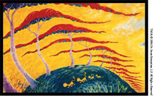 Artist: Dr. Seuss  , Title: Lion Stroll - click for larger image