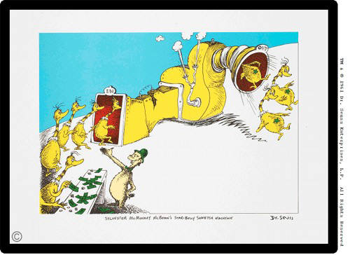 Artist: Dr. Seuss  , Title: Sylvester McMonkey McBean - click for larger image