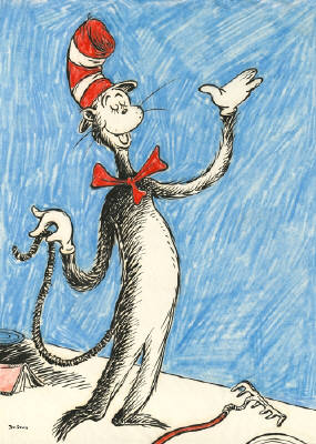 Artist: Dr. Seuss  , Title: The Cat that Changed the World - click for larger image