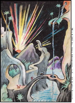 Artist: Dr. Seuss  , Title: Waterfall - click for larger image