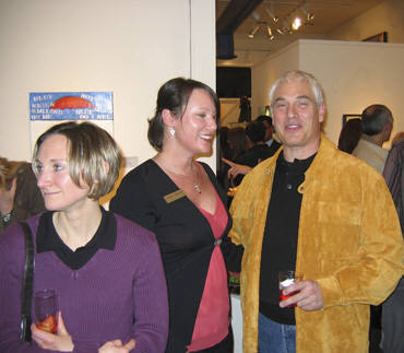 Artist: Gallery Event Photos, Title: Dr. Amy, Debbie and Collector Doug Engle - click for larger image