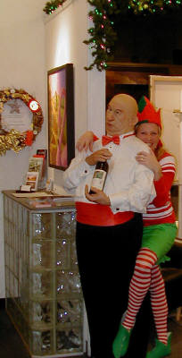 Artist: Gallery Event Photos, Title: Elf Libby being Naughty with Horace - click for larger image