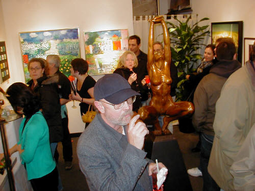 Artist: Gallery Event Photos, Title: Is that Ray Pelley under that hat... - click for larger image