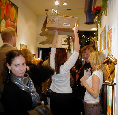 Artist: Gallery Event Photos, Title: It pays to have Tall help... - click for larger image