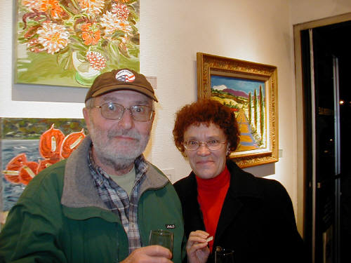Artist: Gallery Event Photos, Title: Jim and Caroline Hitter enjoying our 20th - click for larger image