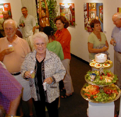 Artist: Gallery Event Photos, Title: Sept 2005-Martz's In laws look like they are having a great time - click for larger image