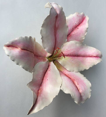 Artist: Gina Holt, Title: Star Gazer Lily - Pink - click for larger image