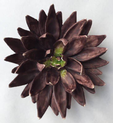 Artist: Gina Holt, Title: Succulent - Dark Purple - click for larger image