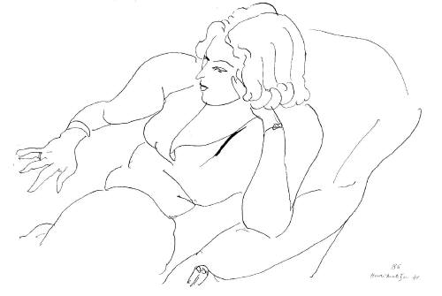 Artist: Henri Matisse, Title: Themes et Variations B-6 - click for larger image