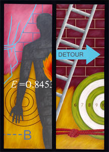 Artist: Holly Ballard Martz, Title: Detour (Diptych) - click for larger image