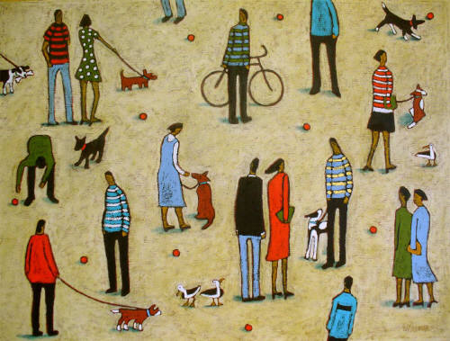Artist: Jaime Ellsworth, Title: The Dog Walkers - click for larger image