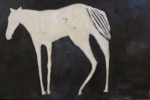 Artist: Jaime Ellsworth, Title: White Horse - click for larger image
