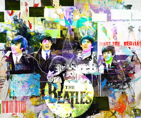 Artist: Jeffrey and Michael Bisaillon, Title: Meet the Beatles - click for larger image