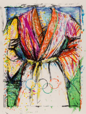 Artist: Jim Dine, Title: Olympic Robe, 1988 - click for larger image