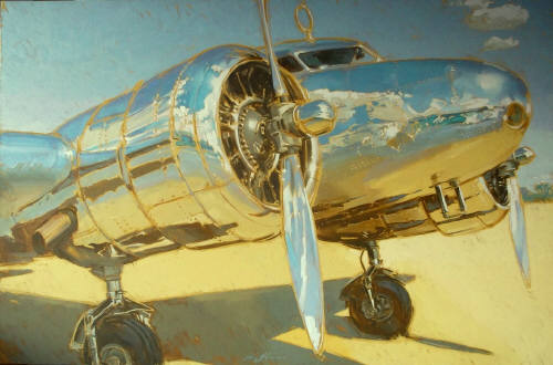 Artist: Kim Starr, Title: Amelia - Lockheed Electra - click for larger image