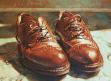 Artist: Kim Starr, Title: Brown Shoes - click for larger image