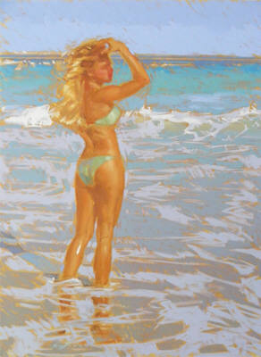 Artist: Kim Starr, Title: Jadite Bikini - click for larger image