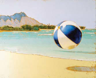 Artist: Kim Starr, Title: Waikiki Beach Ball - click for larger image
