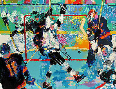 Artist: LeRoy Neiman, Title: Gretzky's Goal 1994 - click for larger image