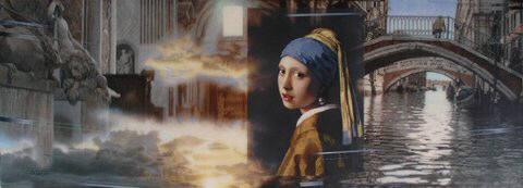 Artist: Loren  Salazar, Title: Girl in Venice, (After Vermeer) - click for larger image