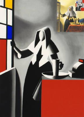 Artist: Mark Kostabi, Title: The Progress of Beauty - click for larger image