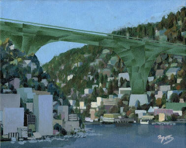 Artist: Mark Skullerud, Title: Aurora Bridge 1 - click for larger image